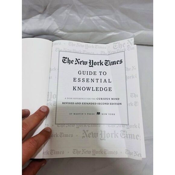 The New York Times Guide to Essential Knowledge Desk Reference Hardcover - Picture 8 of 12